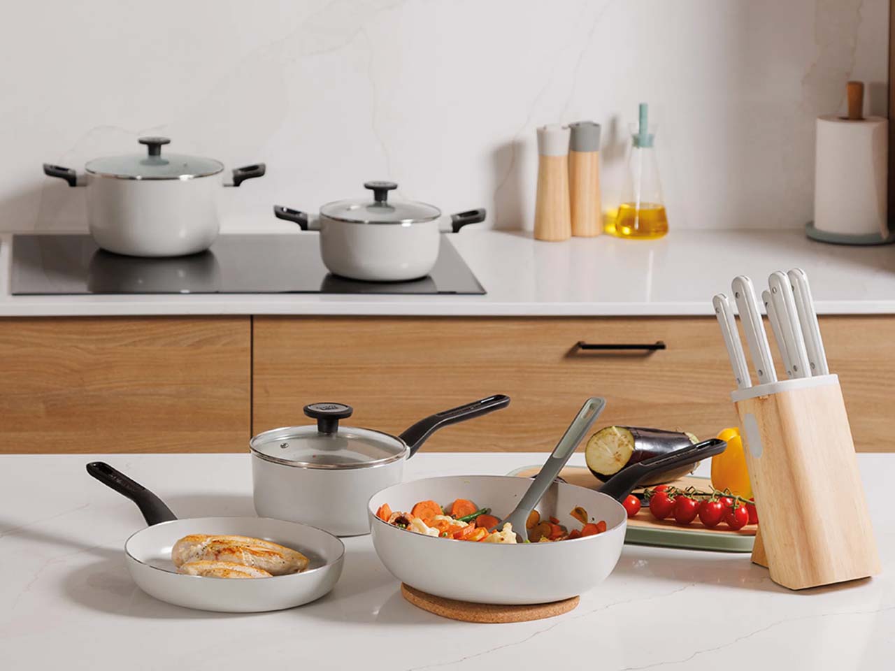 7-pc Cookware set non-stick Glints Spirits 7-pc Cookware set non-stick Glints Spirit
