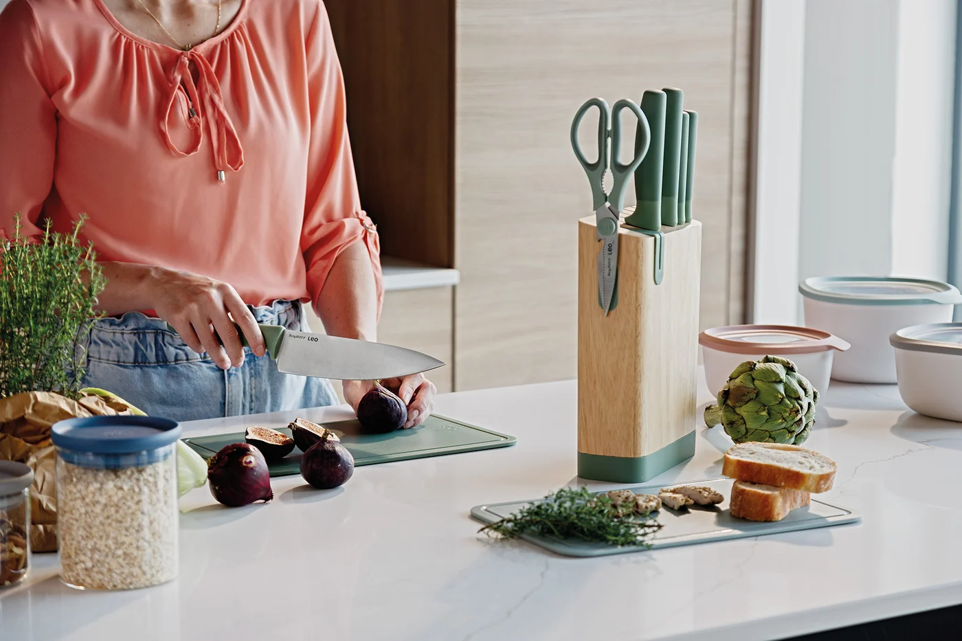 6pc knife block set Forest 6pc knife block set Forest