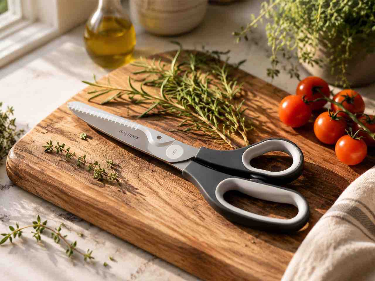 BergHoff Leo Graphite Multi-Purpose Kitchen Scissors with Magnetic Sheath