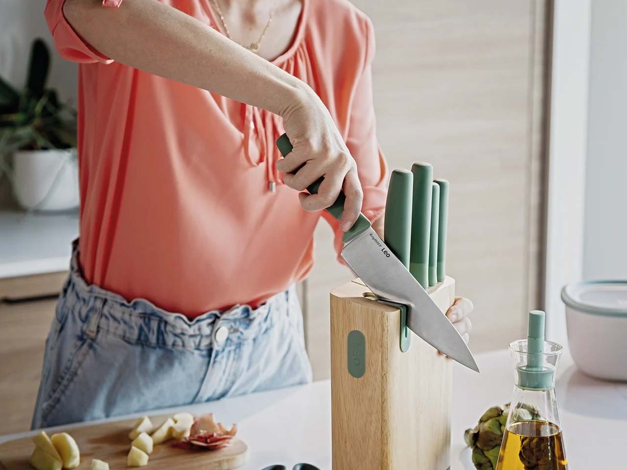 6pc knife block set Forest 6pc knife block set Forest