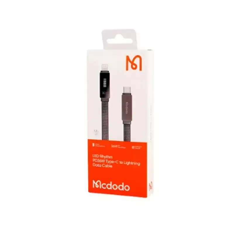 کابل شارژ  مک دودو مدل Mcdodo LED Rhythm Type-C To Lightening CA-4960 با طول 120 سانتی‌متر image gallery