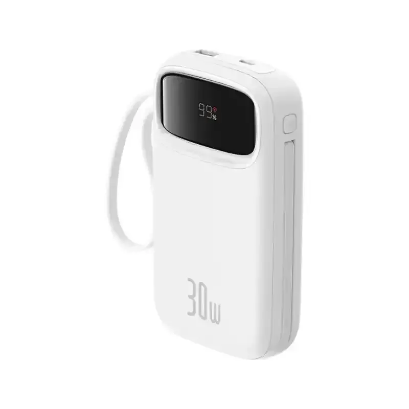 پاوربانک باسئوس مدل Qpow2 DualCable-30w با ظرفیت 20000 میلی‌آمپر ساعت image gallery