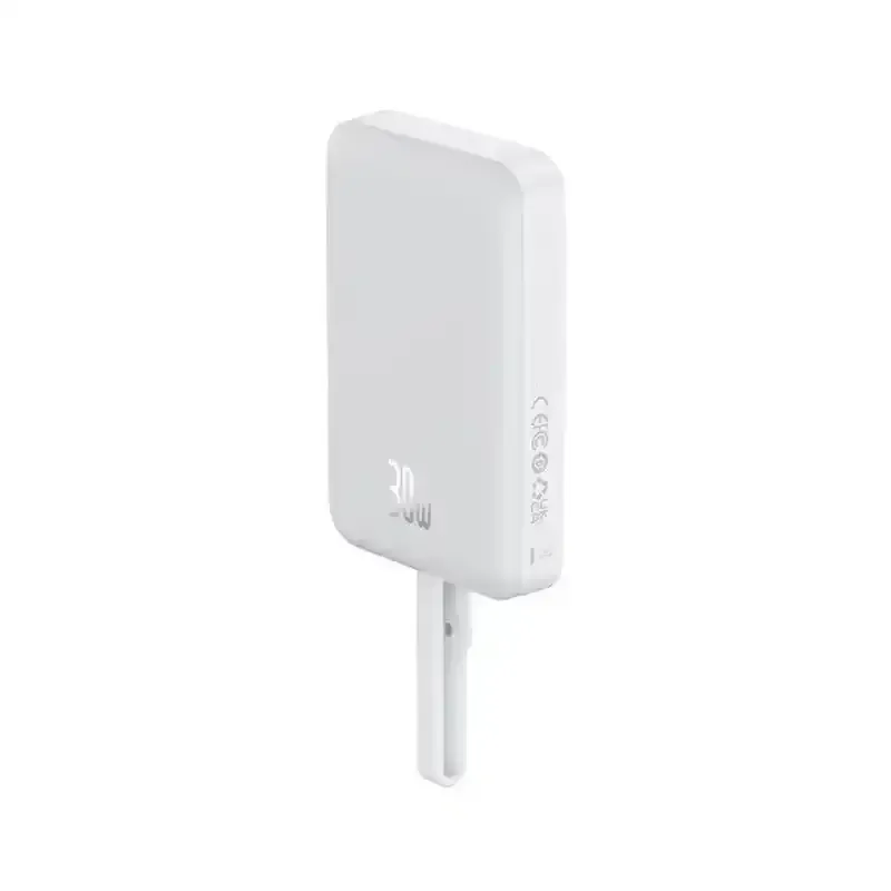 پاوربانک مگنتی باسئوس مدل Magnetic Mini Wireless 30w (Type-C Edition) ظرفیت 10000 میلی‌آمپر ساعت image gallery
