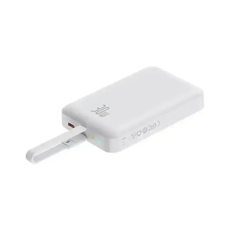 پاوربانک مگنتی باسئوس مدل Magnetic Mini Wireless 30w (Type-C Edition) ظرفیت 10000 میلی‌آمپر ساعت image gallery