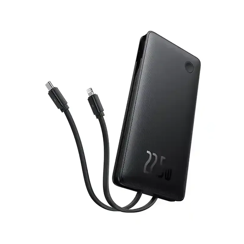 پاوربانک باسئوس مدل Airpow Lite Dual Cable 22.5w با ظرفیت 10000 میلی‌آمپرساعت image gallery