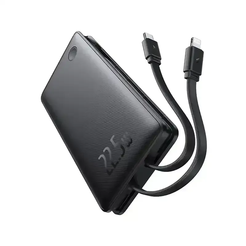 پاوربانک باسئوس مدل Airpow Lite Dual Cable 22.5w با ظرفیت 10000 میلی‌آمپرساعت image gallery