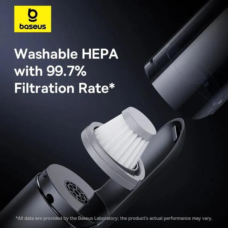 جارو شارژی ماشین بیسوس مدل Baseus A0 Pro Car Vacuum Cleaner C30466500111-00 توان 30 وات image gallery