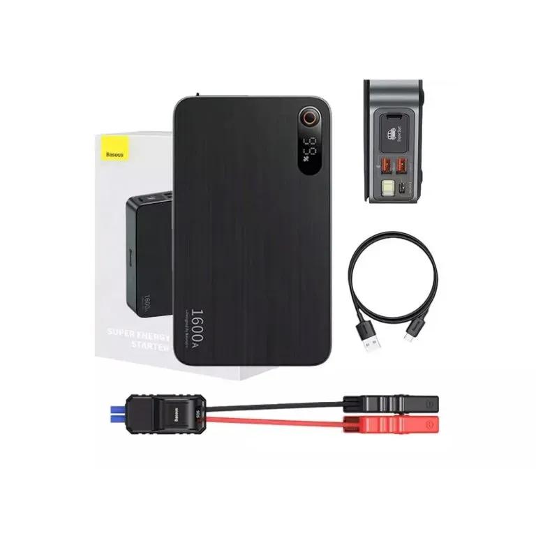 پاوربانک و جامپ استارتر خودرو 16000 میلی آمپر بیسوس مدل  Super Energy Pro CGNL070001 image gallery