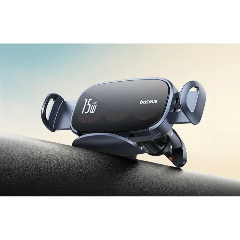 هولدر دریچه کولری و شارژر وایرلس بیسوس مدل 00- BS-CM029 LightChaser Series C40355901111 توان15 وات image gallery