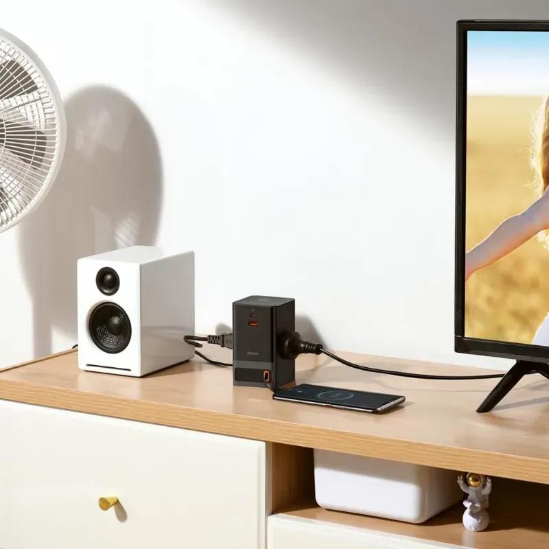 هاب شارژر 4 پورت بیسوس مدل   Power Combo 65W توان 65 وات image gallery