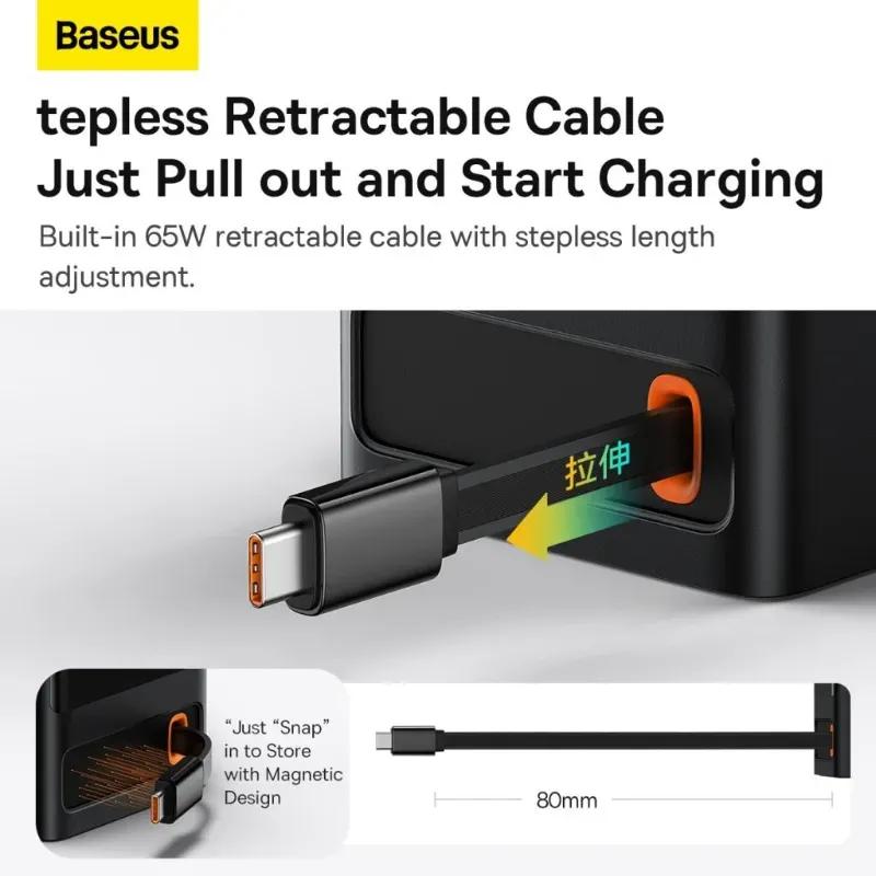 هاب شارژر 4 پورت بیسوس مدل   Power Combo 65W توان 65 وات image gallery