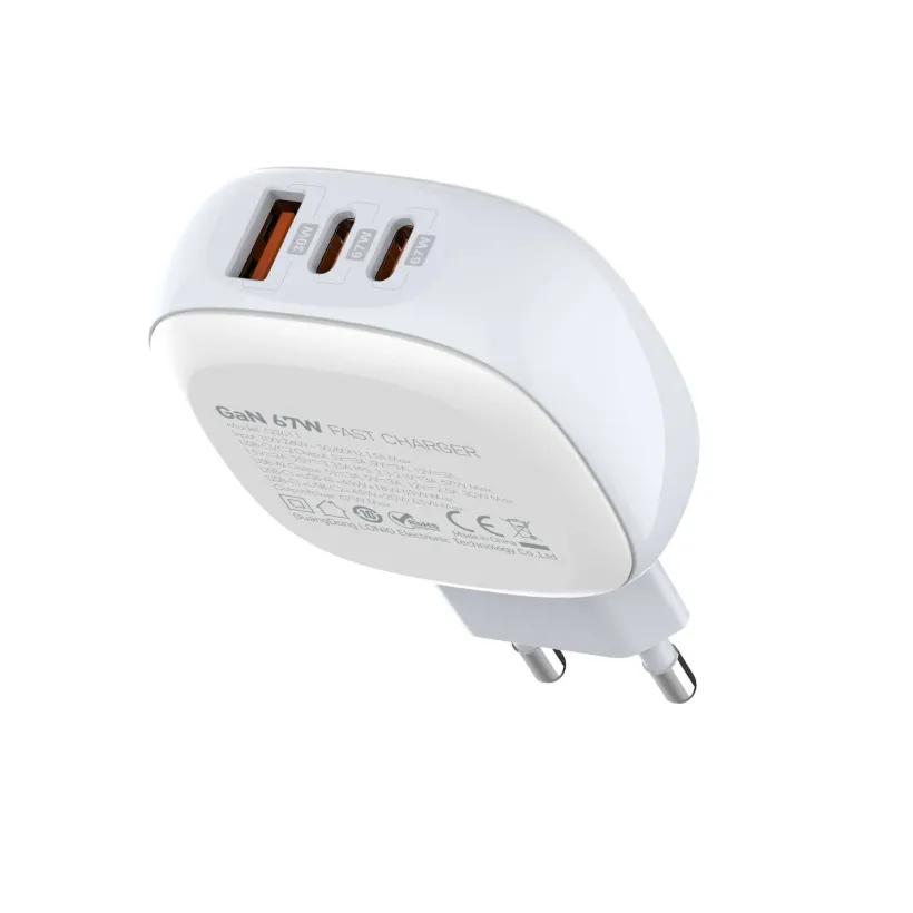 شارژر دیواری الدینیو مدل Q3611 GaN توان 67 وات همراه با کابل image gallery