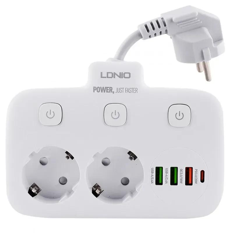 چند راهی برق و شارژر الدینیو مدل  SE2435 دارای 4 پورت image gallery