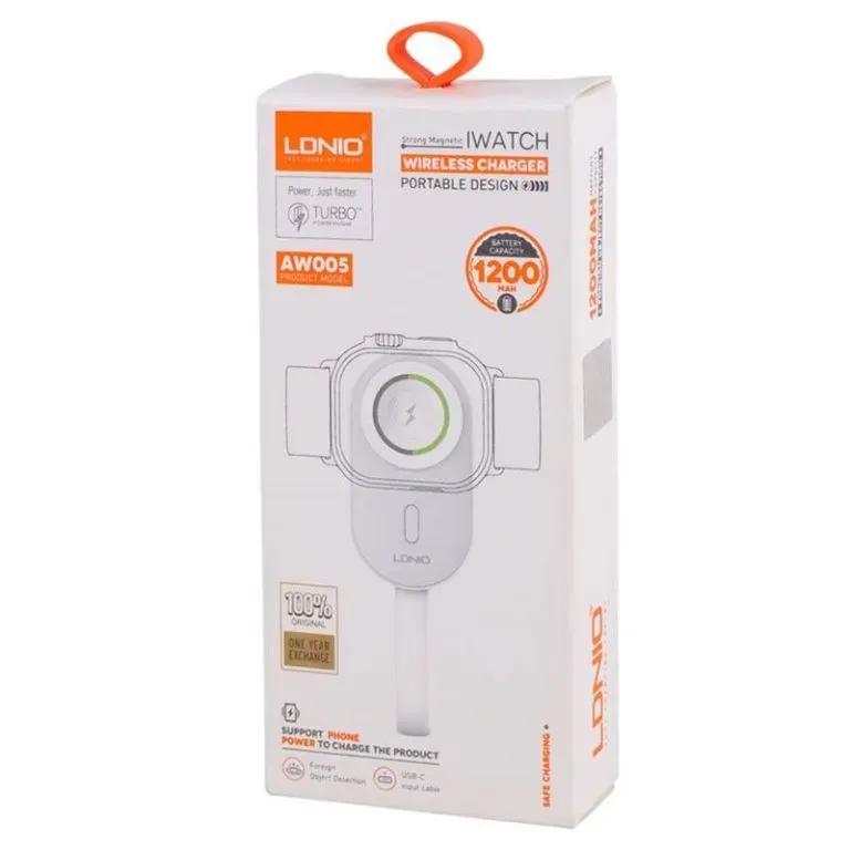 شارژر و پاوربانک اپل واچ 1200 الدینیو مدل AW005 image gallery