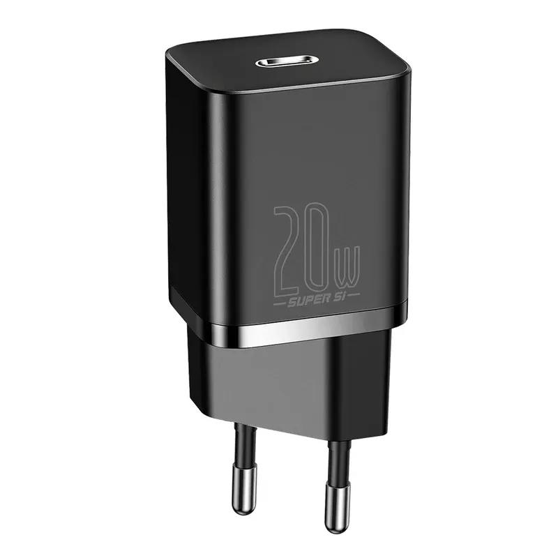 شارژر دیواری باسئوس مدل Super Si Quick Charger CCSUP-B01 با توان 20 وات image gallery