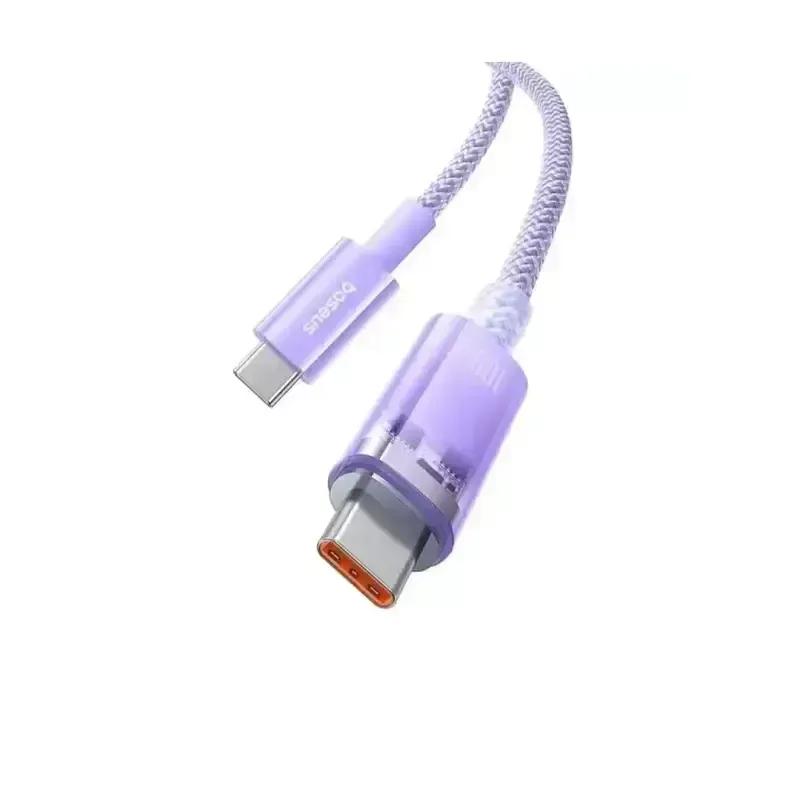 کابل شارژ Type-C to Type-C باسئوس مدل Explorer Series Smart Temperature با طول 2 متر 100 وات image gallery