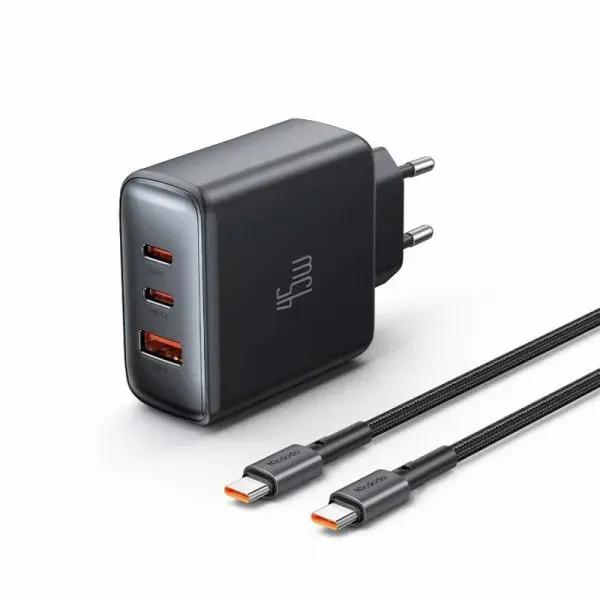 شارژر دیواری 3 پورت مک دودو مدل CH-486 توان 45 وات همراه با کابل image gallery