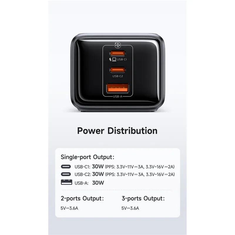 چند راهی برق و شارژر مک دودو مدل CH-062 GaN دارای 3 پورت image gallery