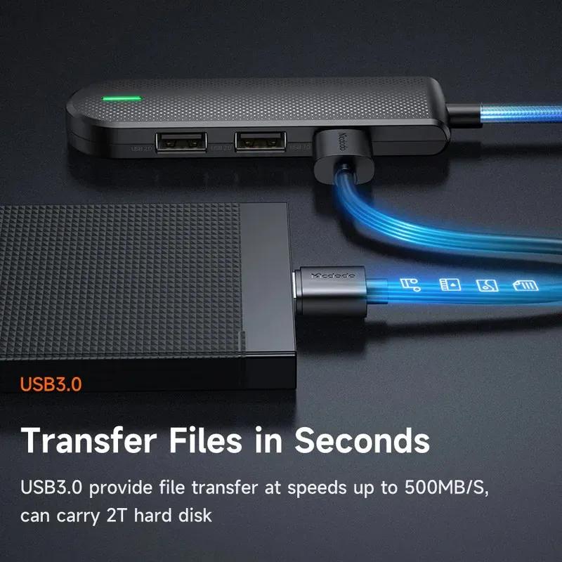 هاب 5 پورت Type C مک دودو مدل HU-1430 5 in 1 USB C HUB image gallery