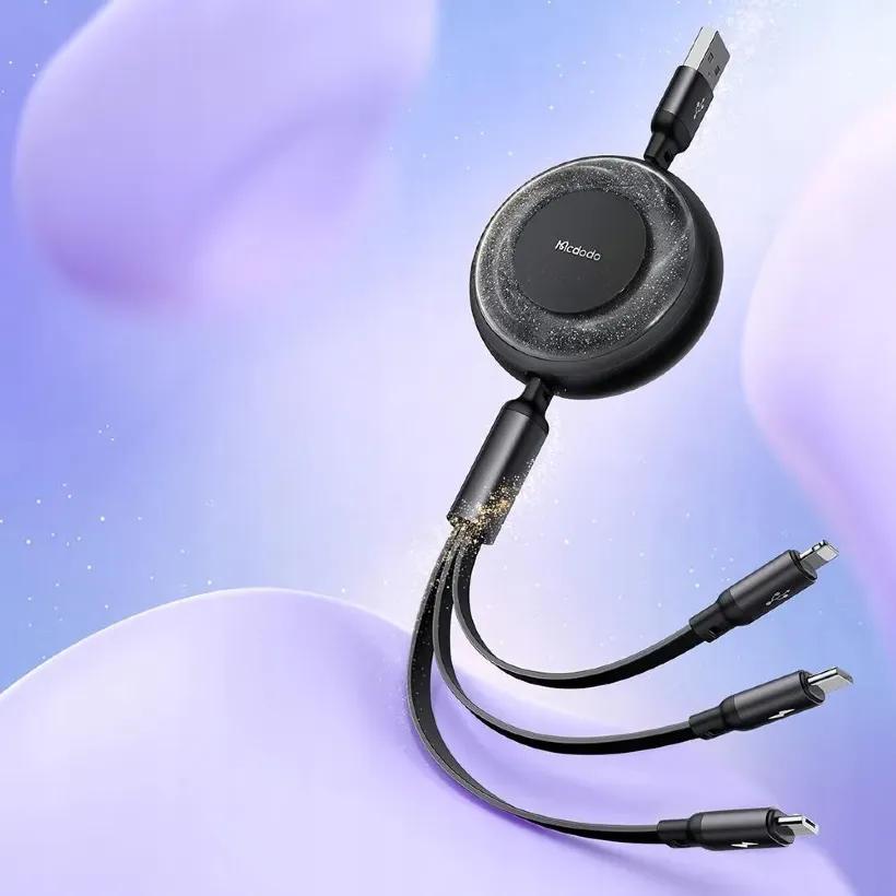 کابل سه سر مک دودو مدل CA-3570 توان 15 وات و طول 1.2متر image gallery