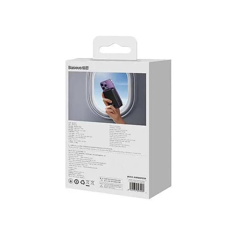 پاوربانک وایرلس 20000 مگنتی باسئوس مدل PPCXM20 توان 20 وات image gallery