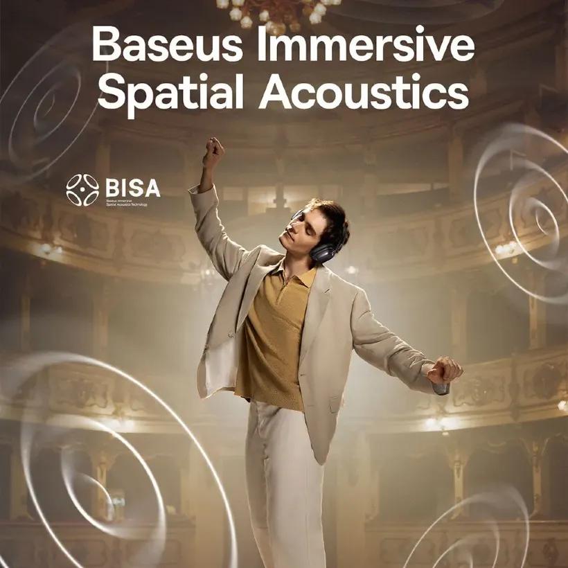 هدفون بلوتوث گیمینگ باسئوس مدل Bowie H1s A00075301113-00 image gallery