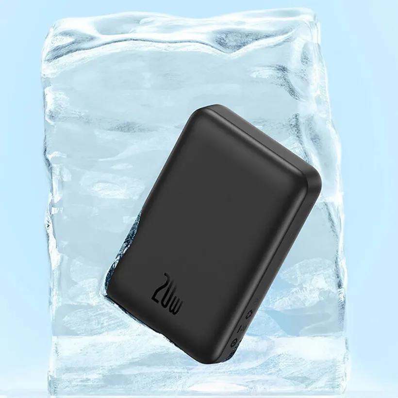 پاوربانک وایرلس 10000 مگنتی باسئوس مدل PPCX030002 توان 20 وات image gallery