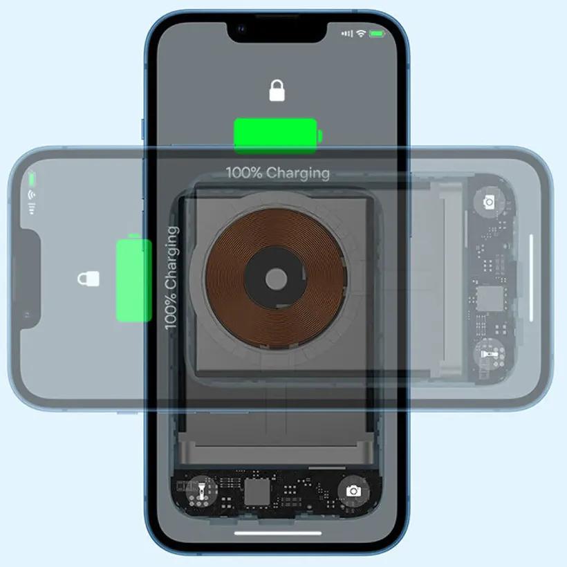 پاوربانک وایرلس 10000 مگنتی باسئوس مدل PPCX030002 توان 20 وات image gallery