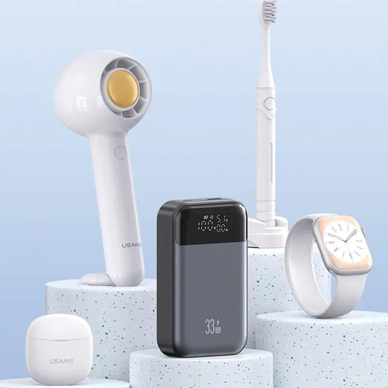 پاوربانک 10000 یوسمز USAMS CD221 توان 33 وات image gallery