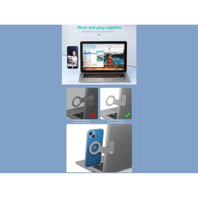 هولدر موبایل مگنتی کوتتسی مدل 51006 قابل اتصال به لپ تاپ image gallery