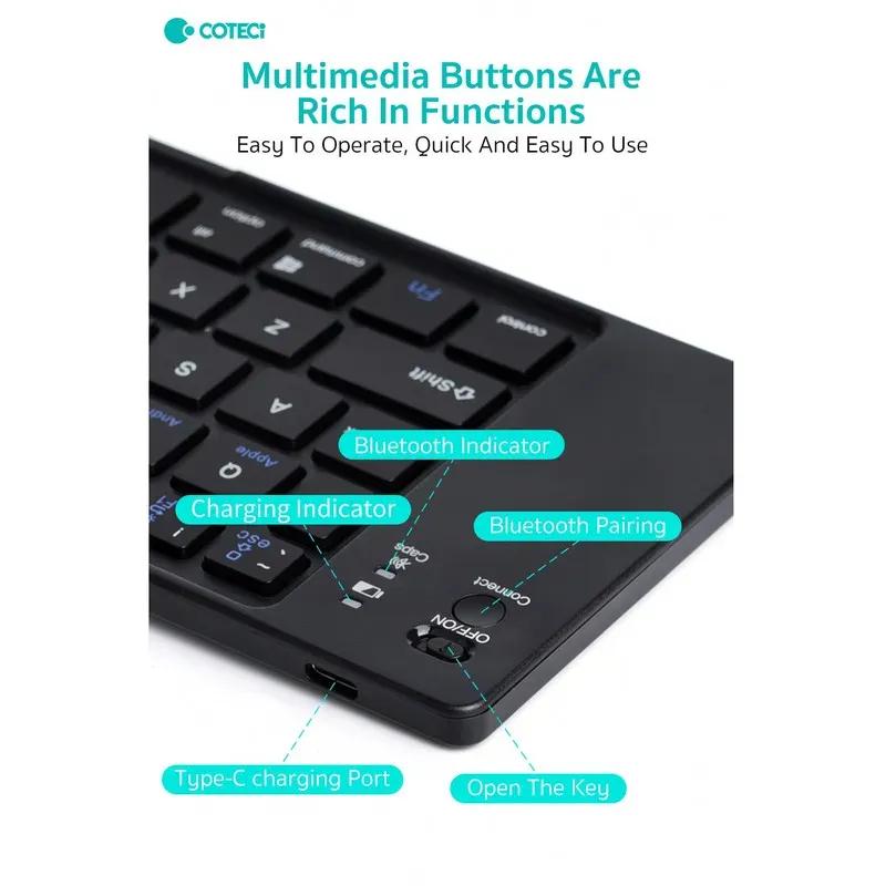 کیبورد بلوتوثی تاشو کوتتسی Coteetci 64017 image gallery