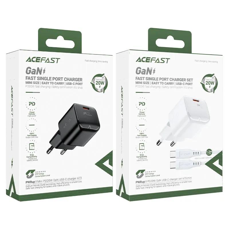 شارژر دیواری ایس فست مدل A73 PD20W GaN Fast Charger توان 20 وات image gallery