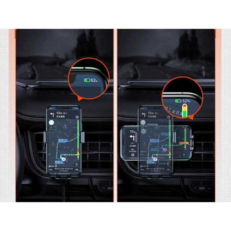 هولدر و شارژر وایرلس جویروم مدل JR-ZS216 Three-axis Electric Wireless Charger توان 15 وات image gallery