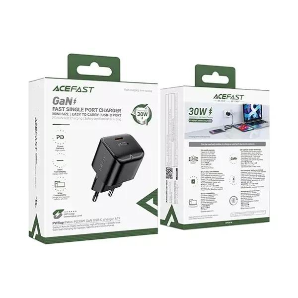 شارژر دیواری ایس فست مدل A77 PD30W GaN Fast Charger توان 30 وات image gallery