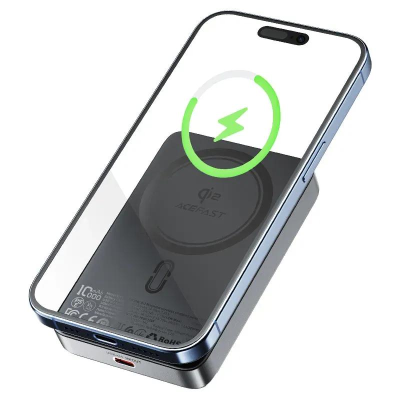 پاوربانک وایرلس 10000 مگنتی ایس فست مدل M11 توان 30 وات دارای استند image gallery