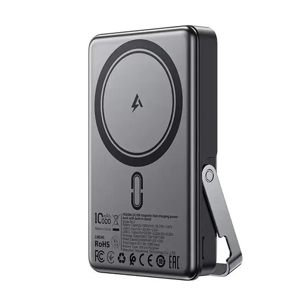 پاوربانک وایرلس 10000 مگنتی ایس فست مدل M17 توان 22.5 وات دارای استند image gallery