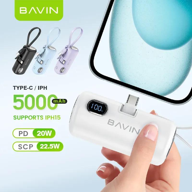 پاوربانک 5000 باوین مدل PC1092s توان 22.5 وات همراه با کانکتور تایپ سی image gallery