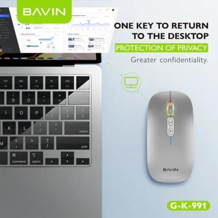 موس وایرلس سه حالته سایلنت باوین مدل K991 image gallery