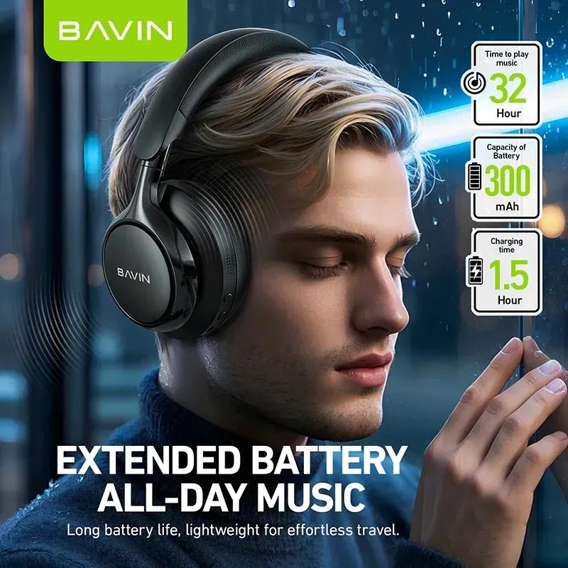 هدفون بلوتوث باوین مدل BH60 image gallery