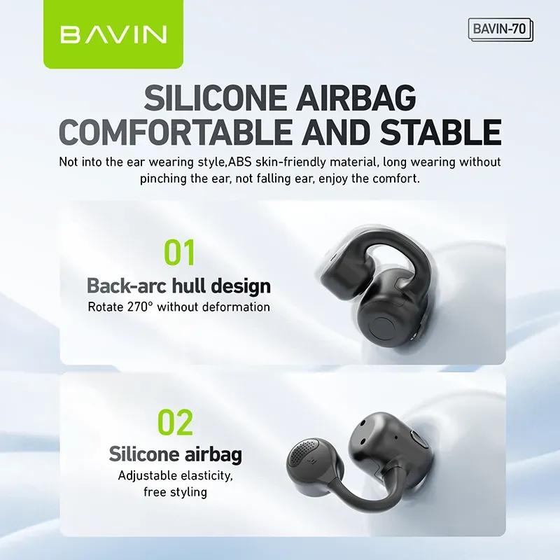 هندزفری بلوتوث باوین مدل Airpod 70 image gallery