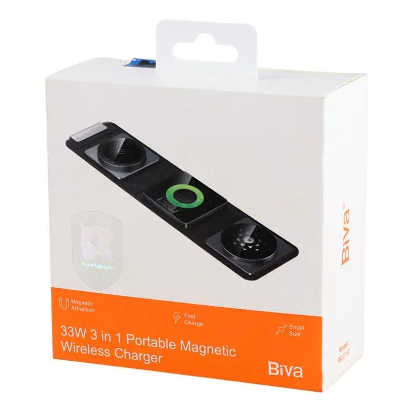 شارژر وایرلس چند کاره بیوا مدل WLC-10 با قابلیت شارژ اپل واچ توان 33 وات image gallery