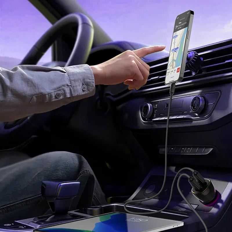 شارژر فندکی الدینیو مدل C104 توان 60 وات همراه با کابل image gallery