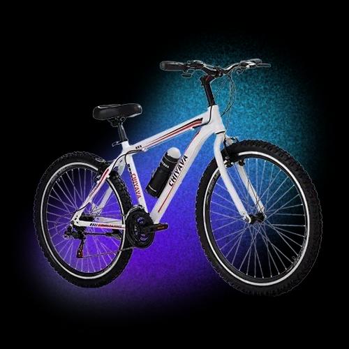 دوچرخه چیاوا مدل آکو دنده‌ای ۲۱ سرعته با ترمز دیسکی و دوشاخ کمک‌دار سایز ۲۴ image gallery