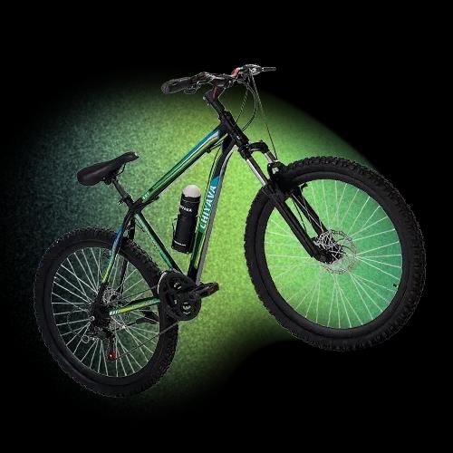 دوچرخه چیاوا مدل آکو دنده‌ای ۲۱ سرعته با ترمز ویبریک و دوشاخ کمک دار سایز ۲۰ image gallery