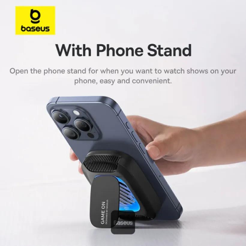 شارژر وایرلس مگنتی و فن خنک کننده موبایل باسئوس مدل  Baseus MagPro II BS-PS036 توان 15 وات image gallery