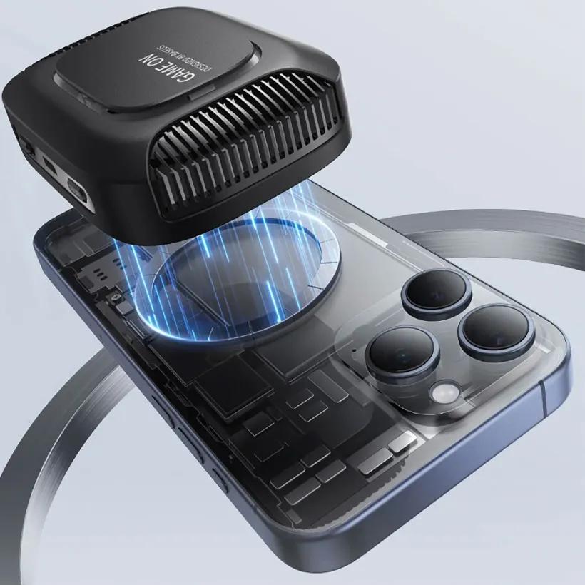 شارژر وایرلس مگنتی و فن خنک کننده موبایل باسئوس مدل  Baseus MagPro II BS-PS036 توان 15 وات image gallery