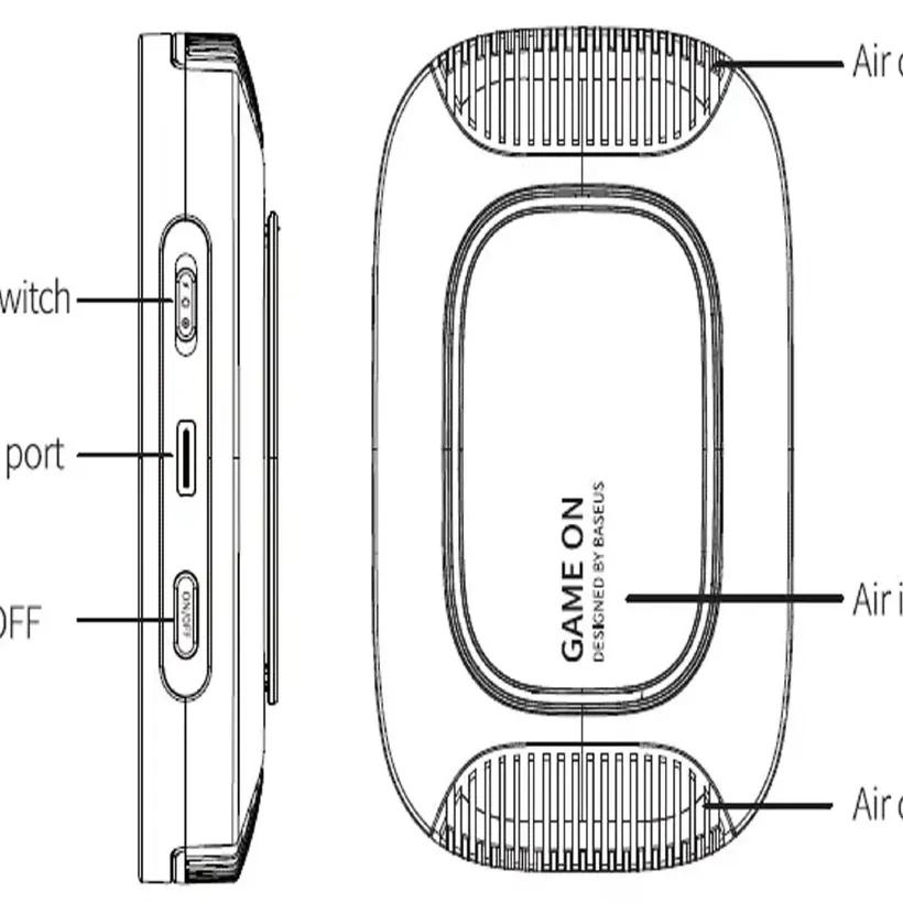 شارژر وایرلس مگنتی و فن خنک کننده موبایل باسئوس مدل  Baseus MagPro II BS-PS036 توان 15 وات image gallery