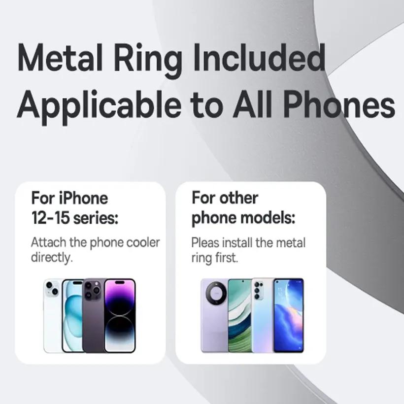 شارژر وایرلس مگنتی و فن خنک کننده موبایل باسئوس مدل  Baseus MagPro II BS-PS036 توان 15 وات image gallery