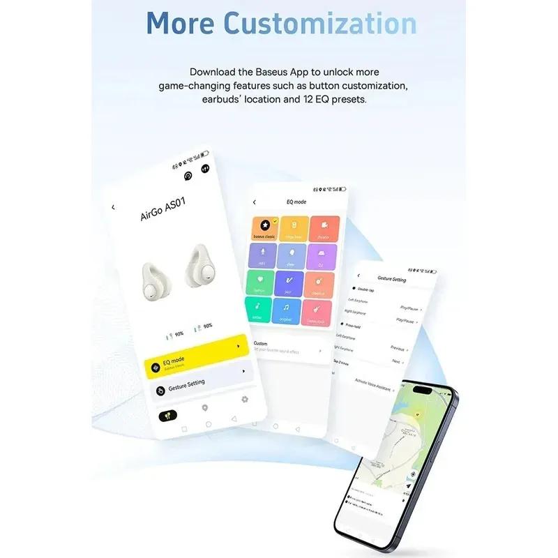 هندزفری بلوتوث بیسوس Baseus AirGo AS01 A00069101223 image gallery