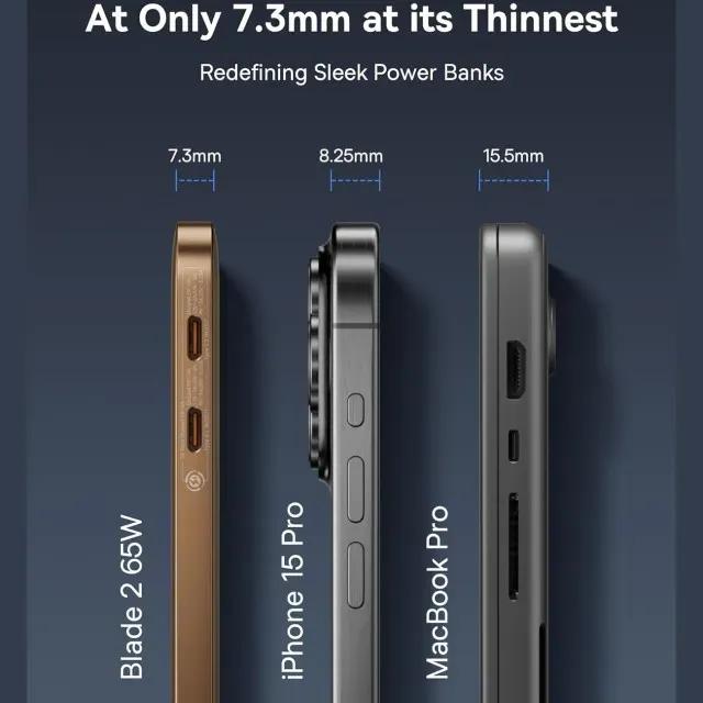 پاوربانک فوق نازک 12000 باسئوس مدل  Baseus Blade 2 P10063801323 توان 65 وات image gallery